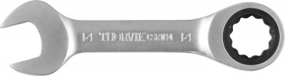 Thorvik CSRW14 Ключ гаечный комбинированный трещоточный короткий, 14 мм CSRW14